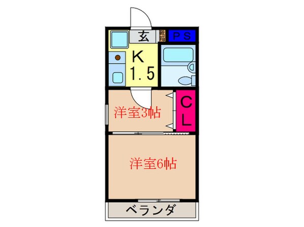 リバティー西陣の物件間取画像